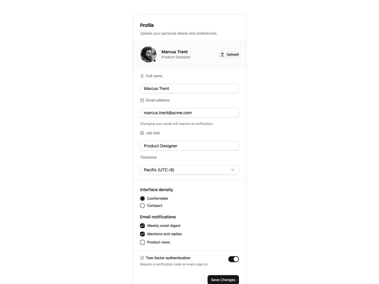 Default preview