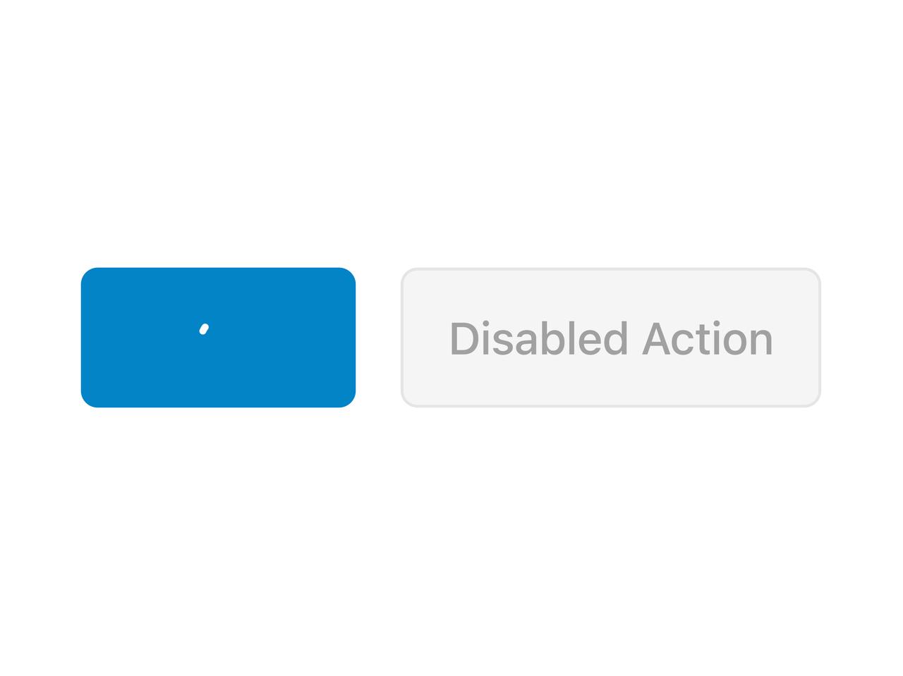 Loading and disabled button states preview