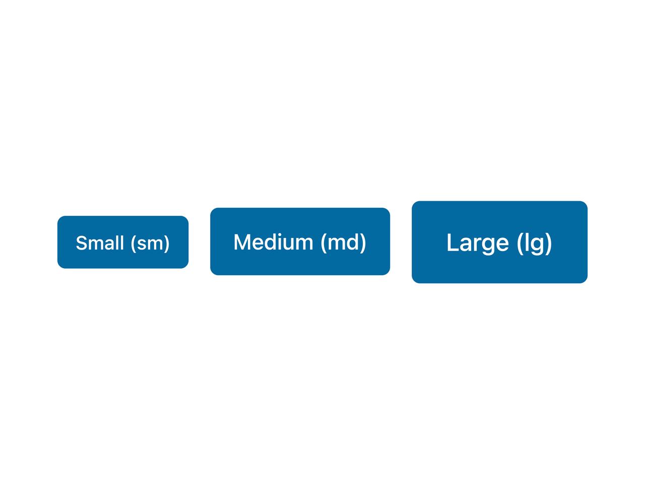 Button sizes preview