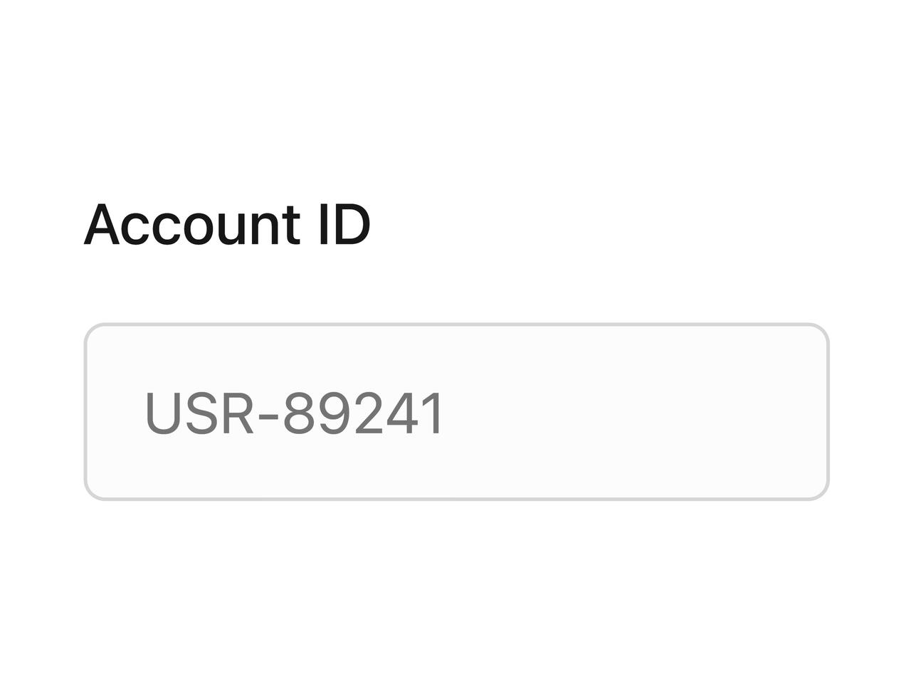Disabled Input preview