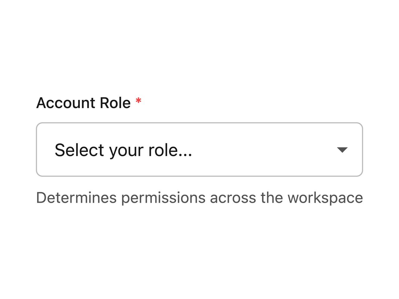 Select with helper text preview