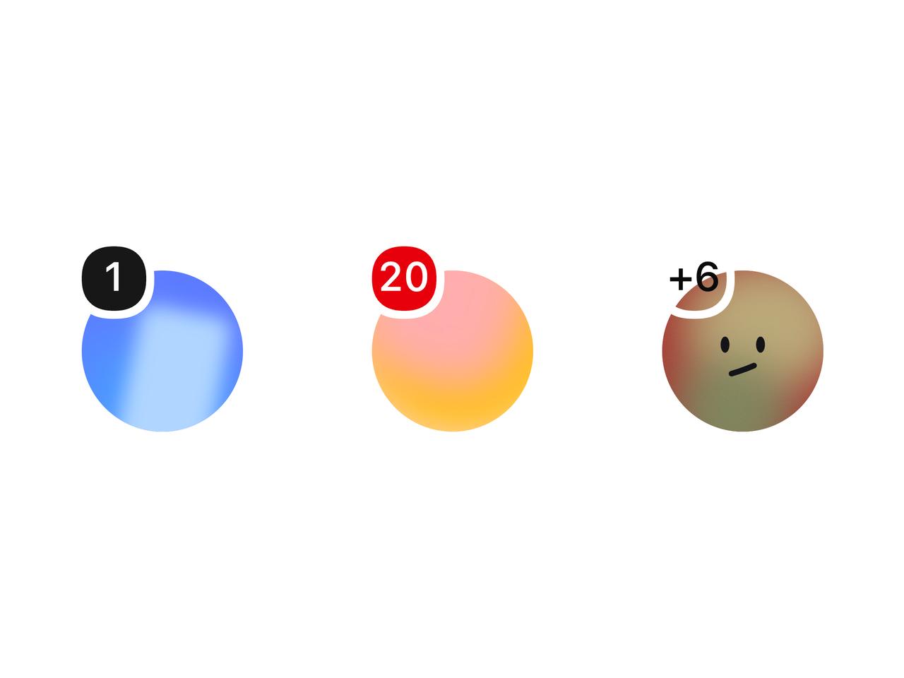 Avatar Notification Badges preview