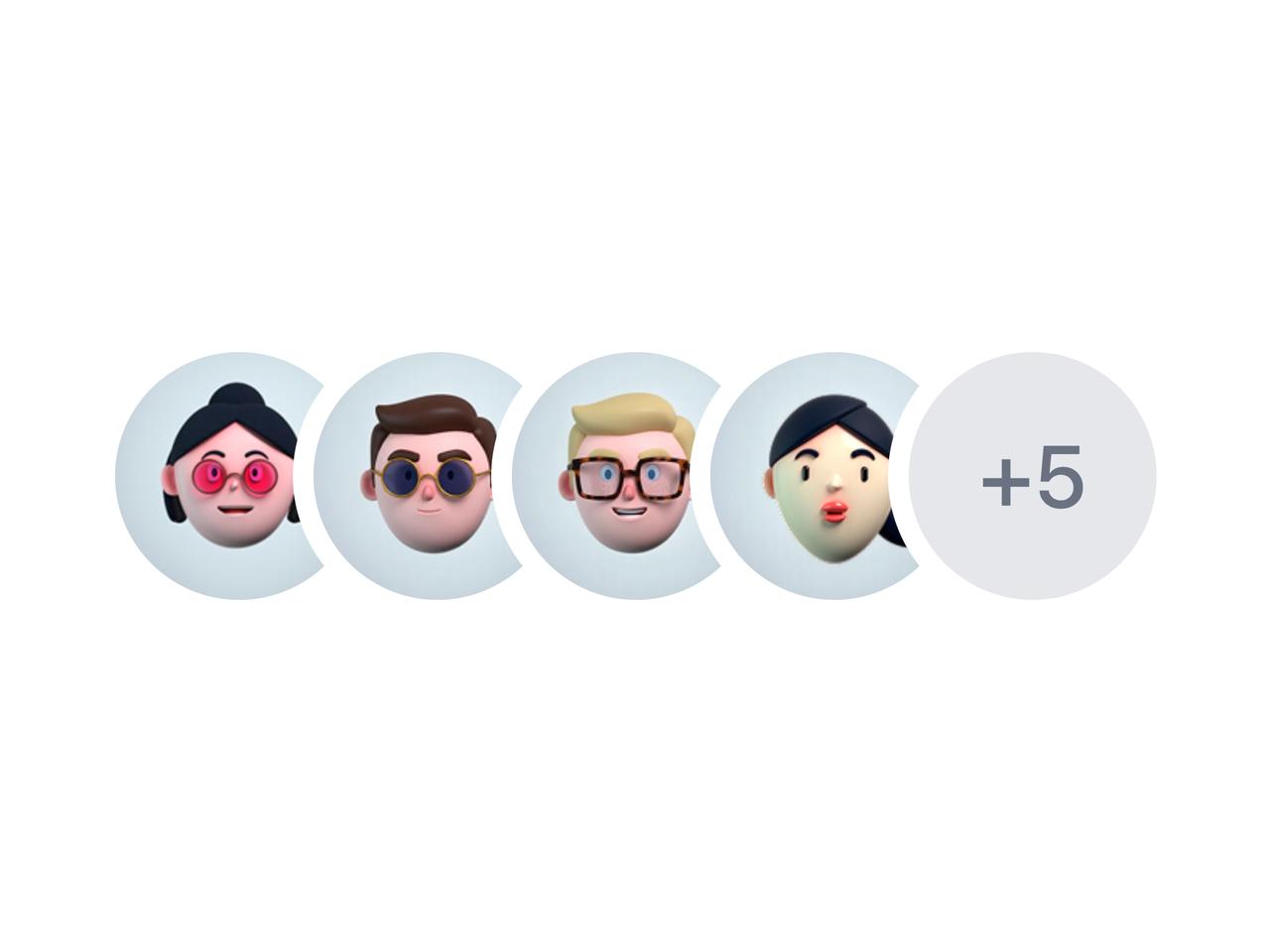 Overlapping Avatar Group preview