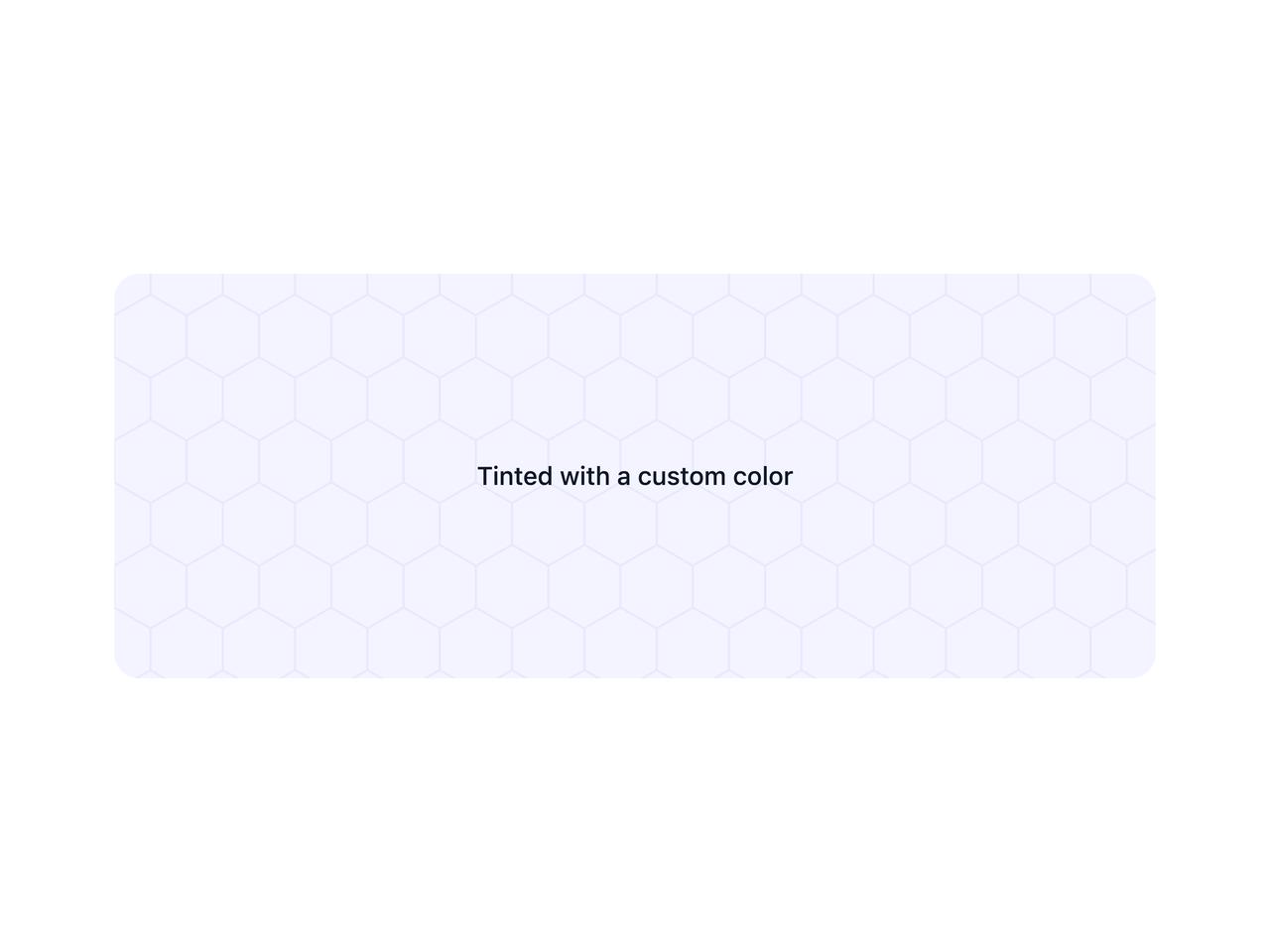 Custom color tinted pattern preview