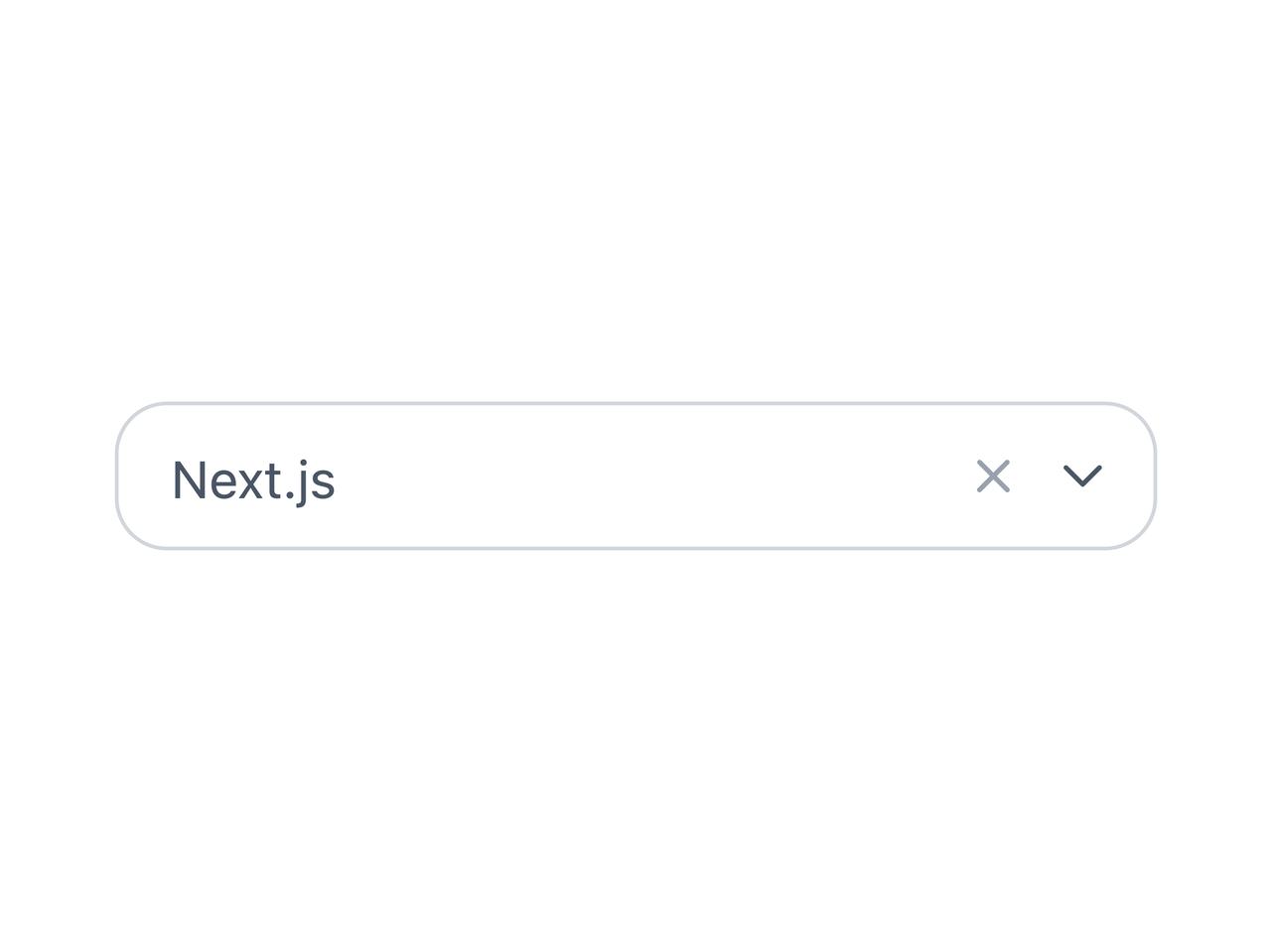 Clearable combobox with chevron preview