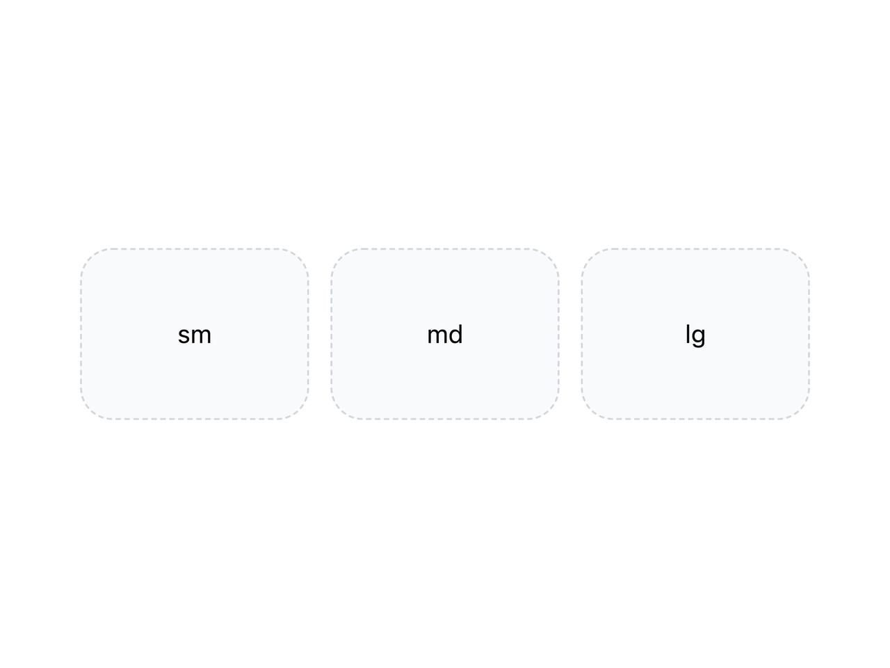 Context menu size variants preview