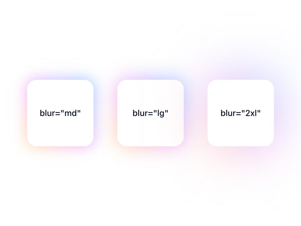 Blur softness levels preview