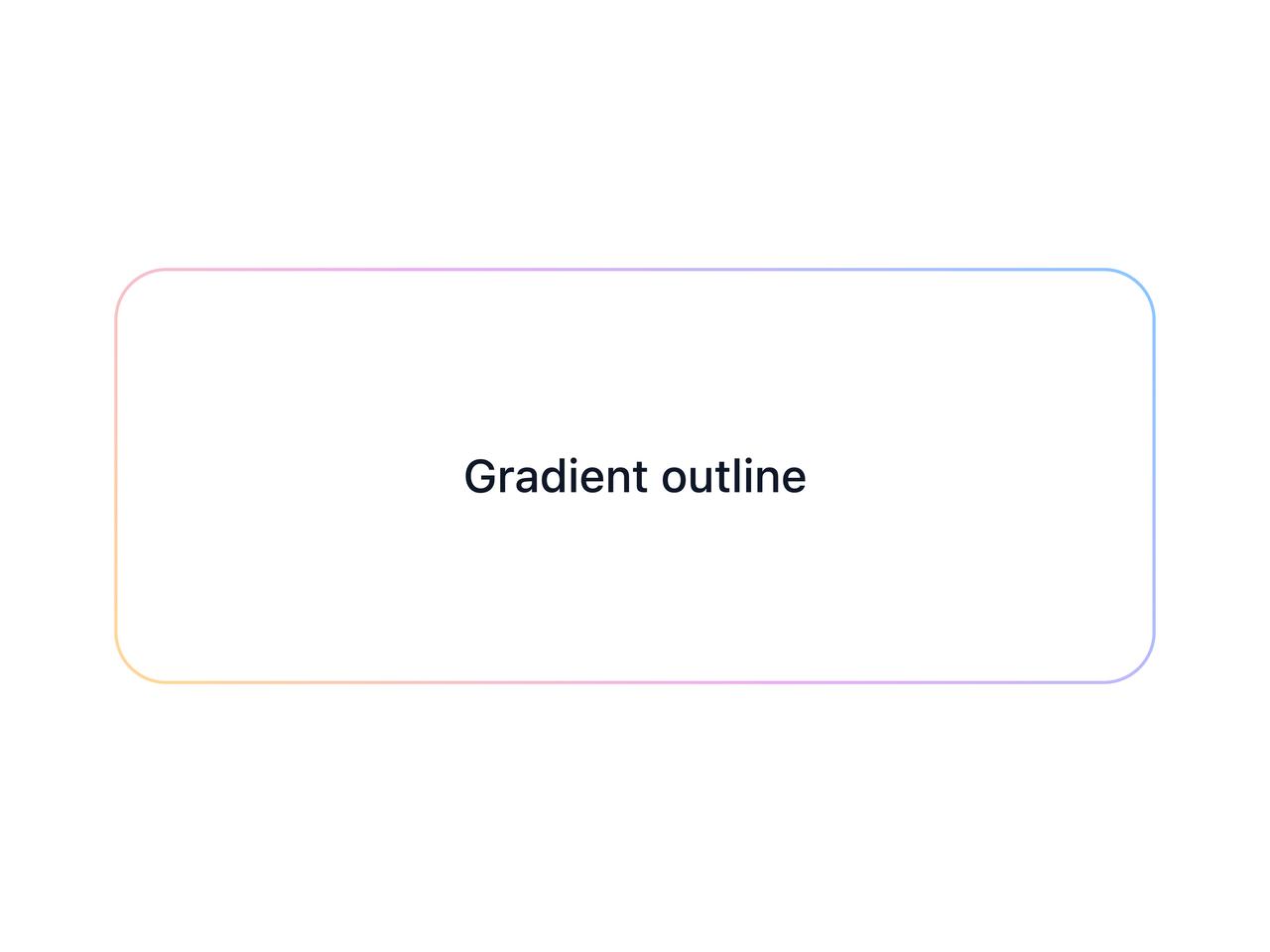 Gradient border only preview