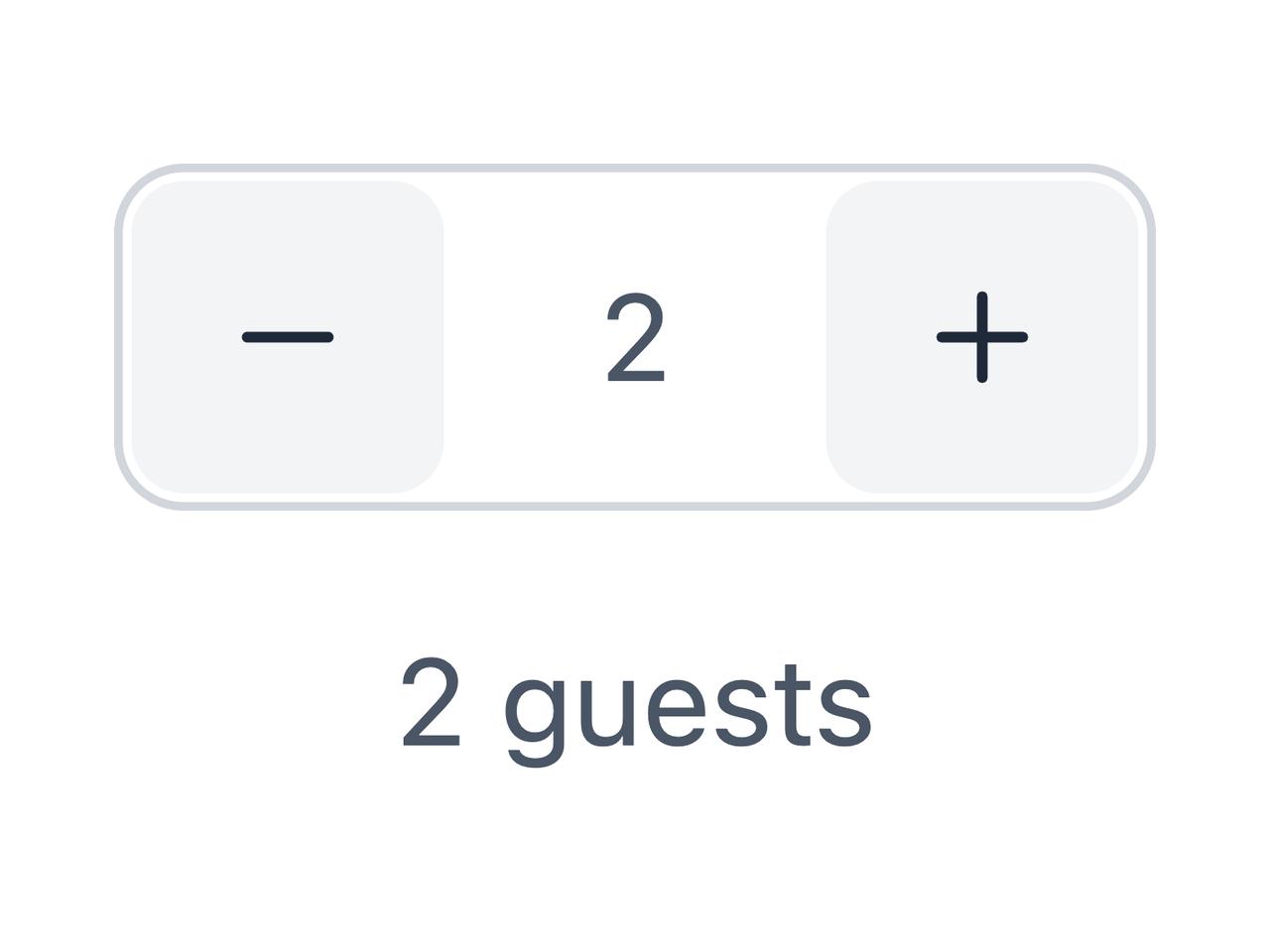 Controlled guest counter preview