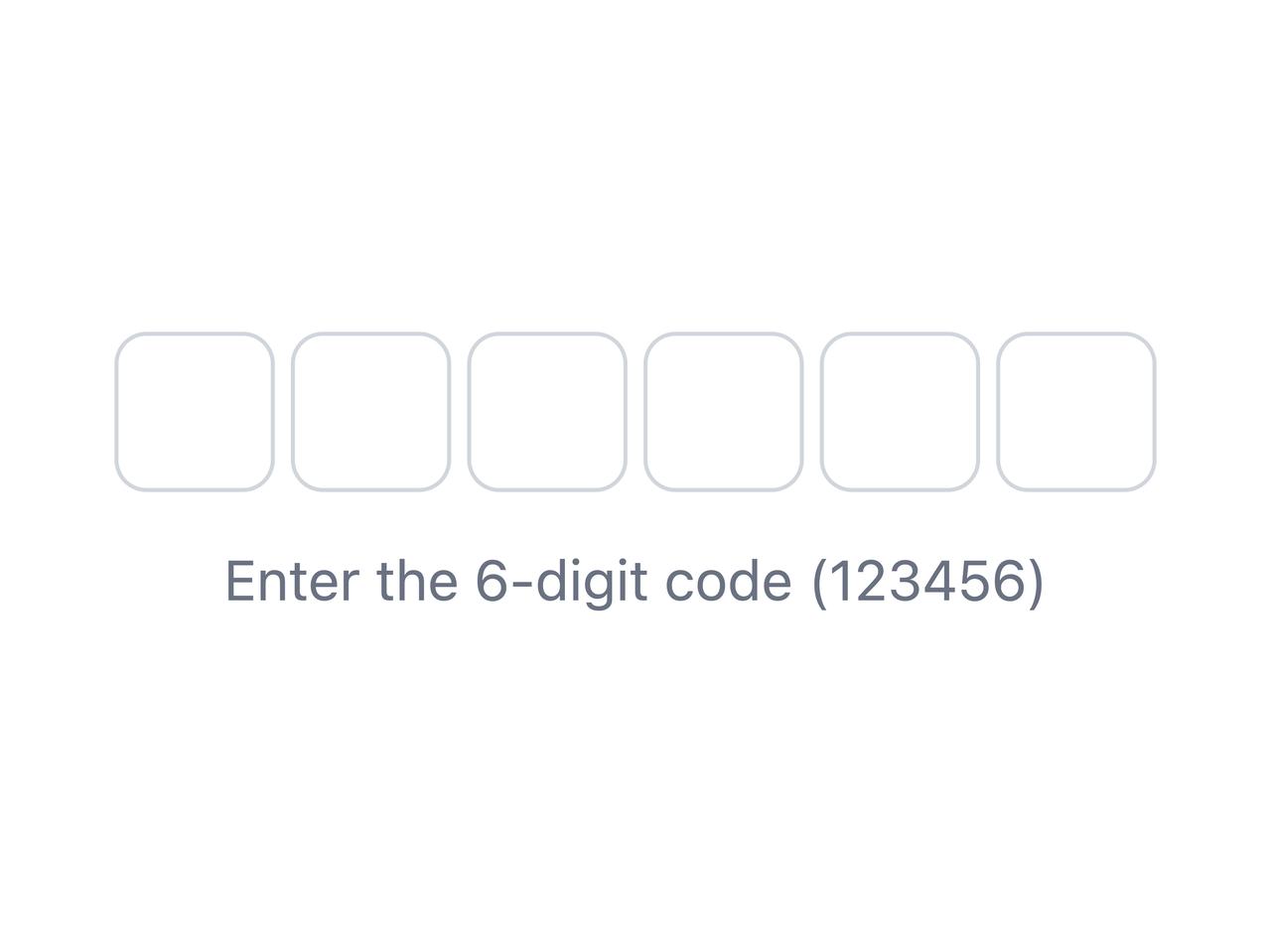Controlled OTP field with verification preview