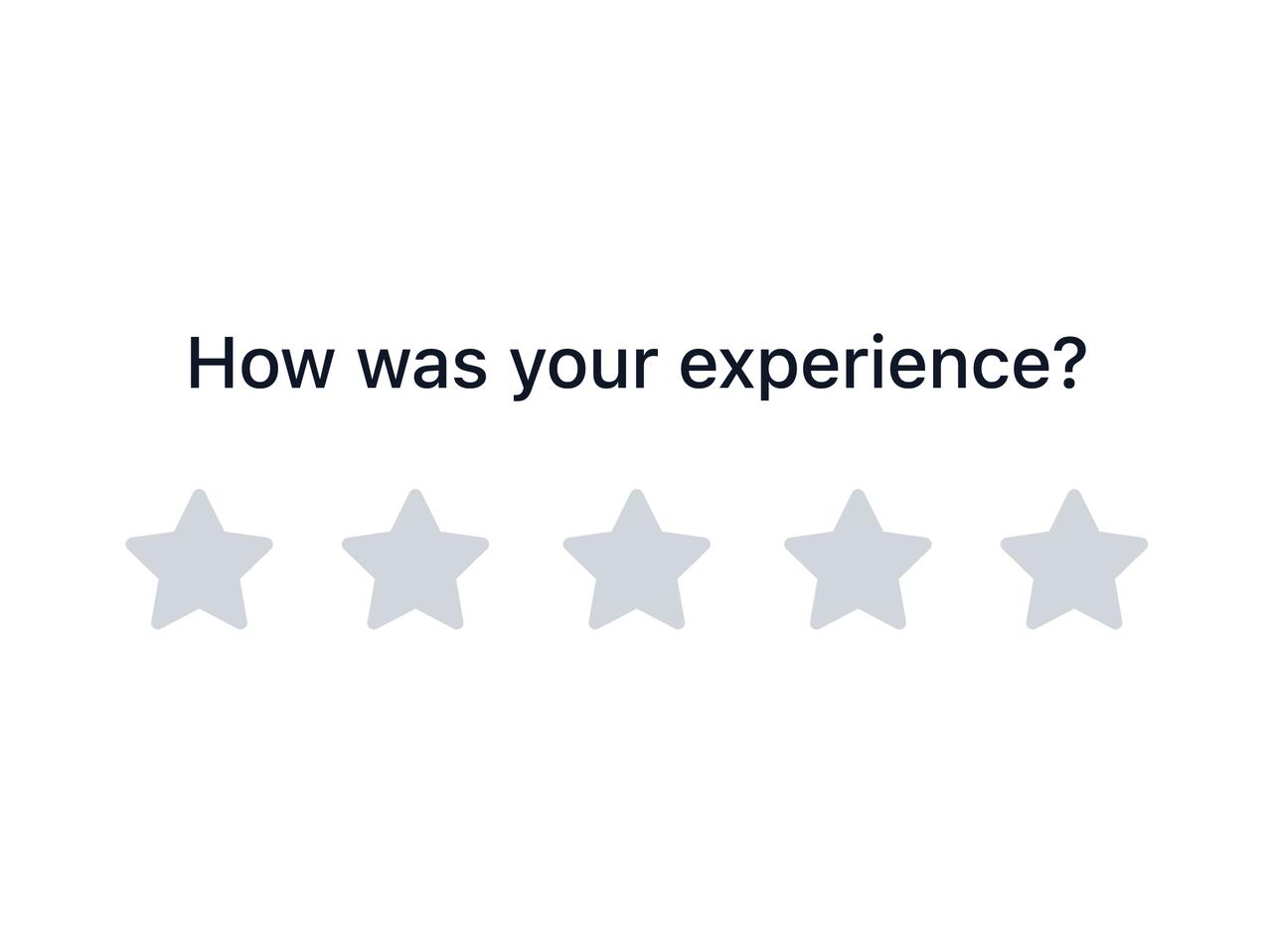 Controlled rating with feedback labels preview