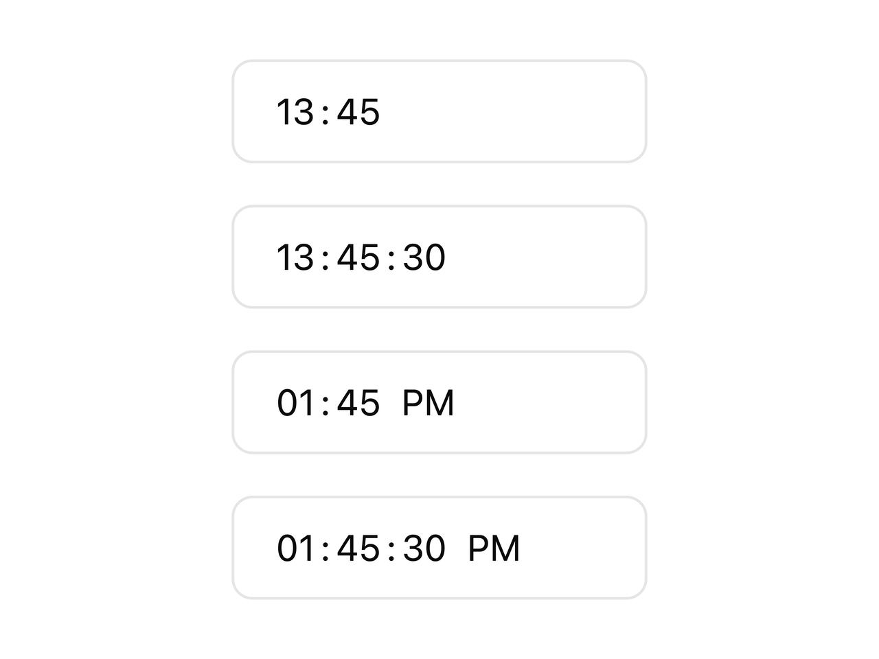 12/24-Hour Time Formats preview