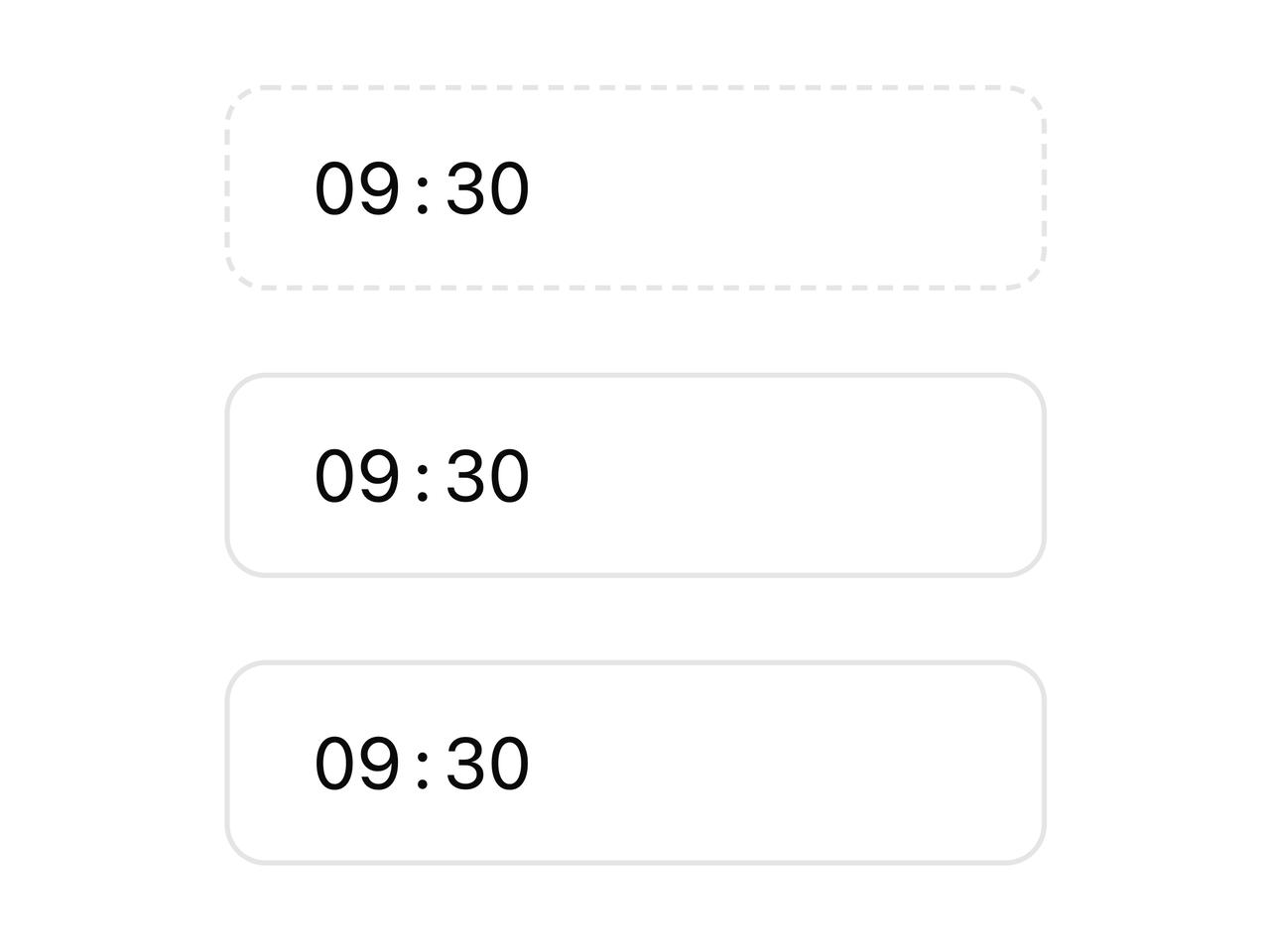 Disabled, Read-Only & Error Time Field preview