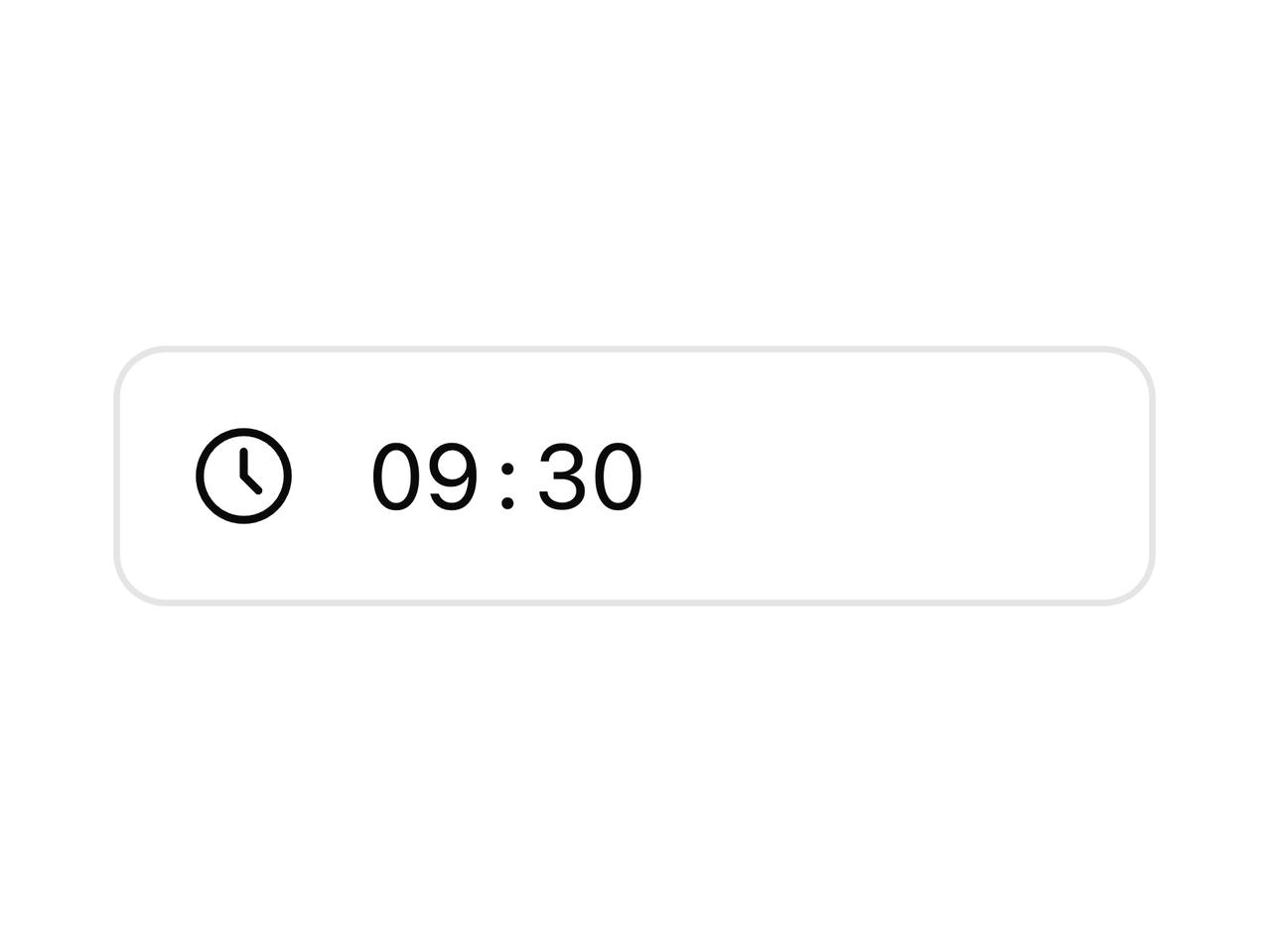 Time Field With Icon preview