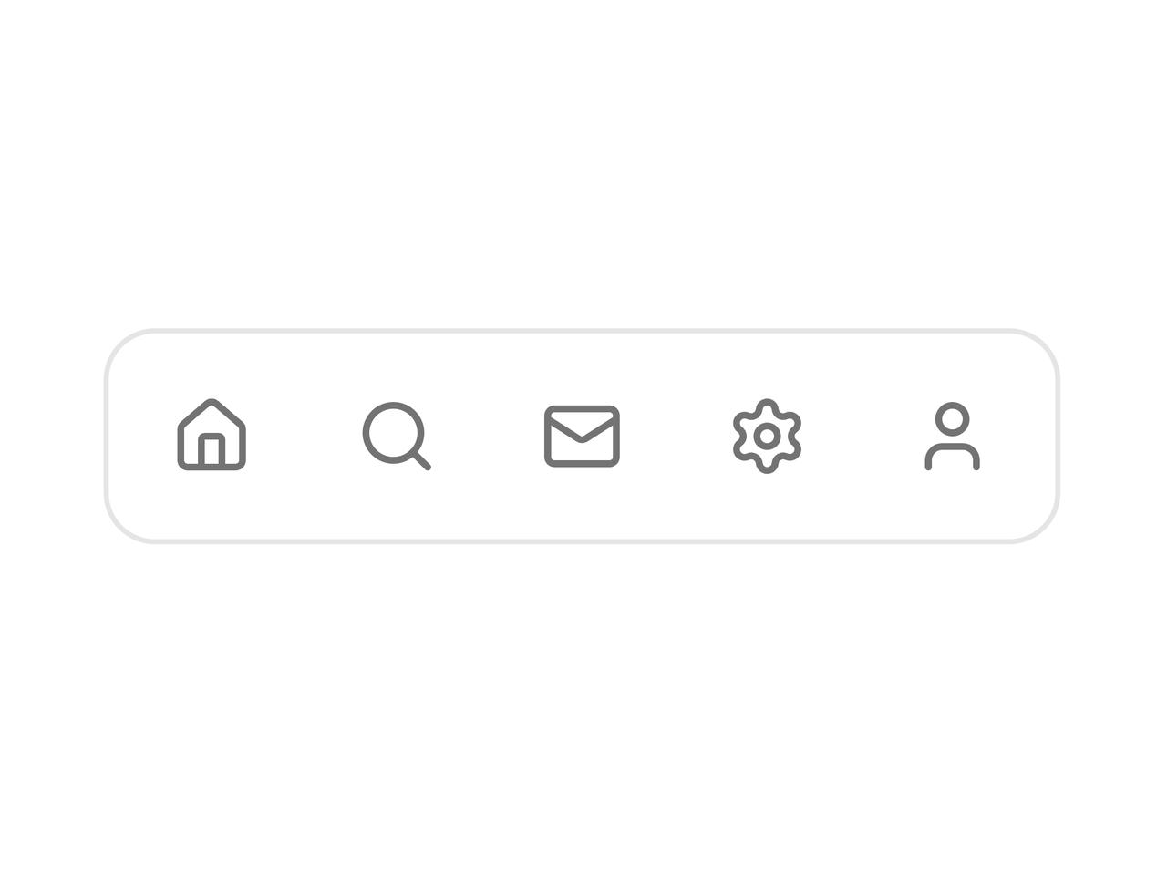 Icon toolbar tooltip preview