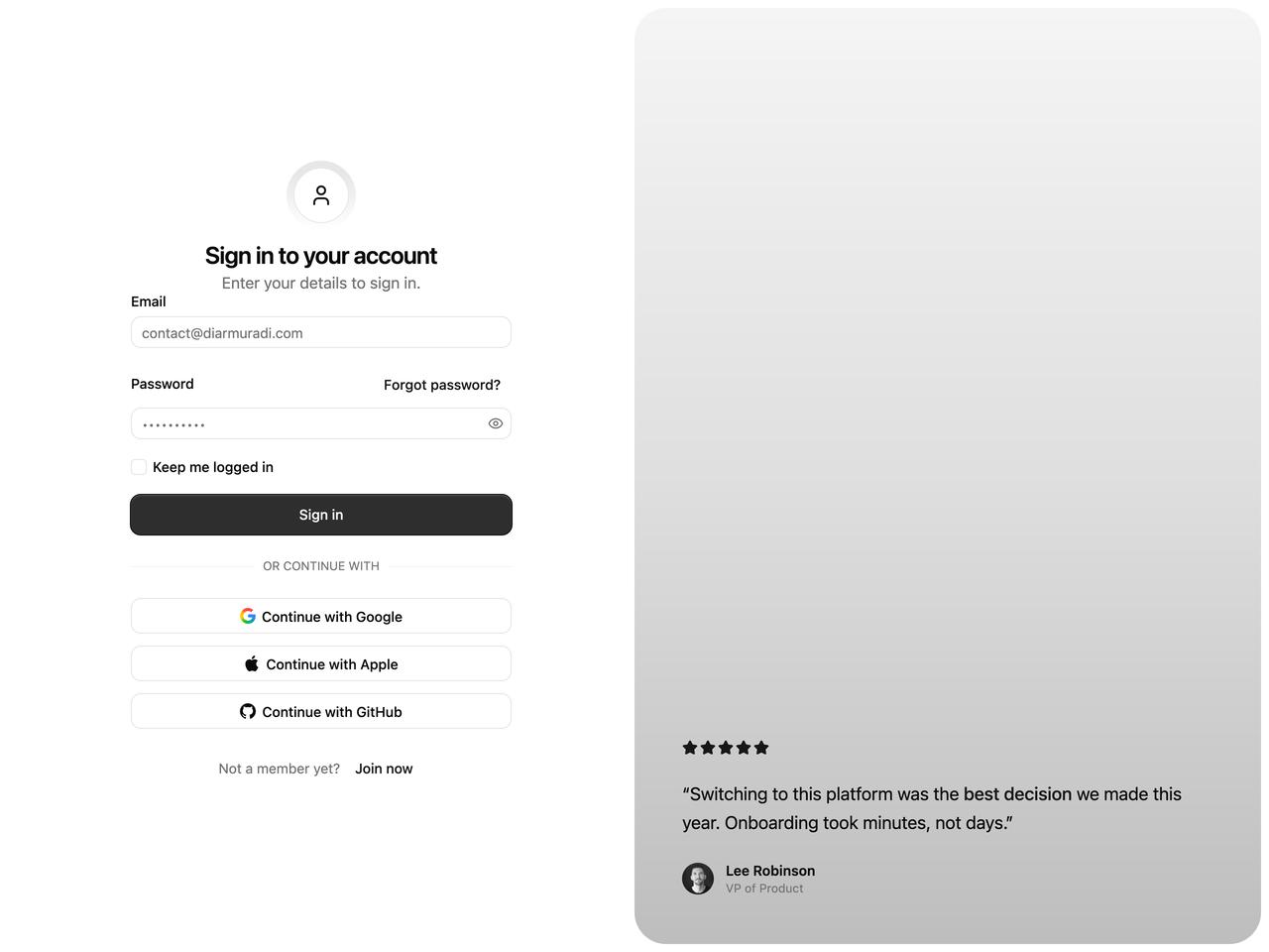 Default preview