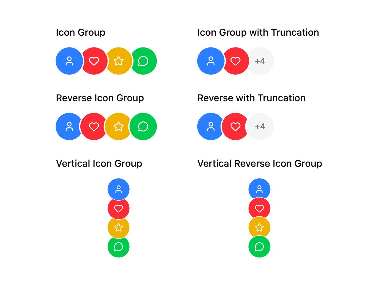 Icon group (non-avatar children) preview