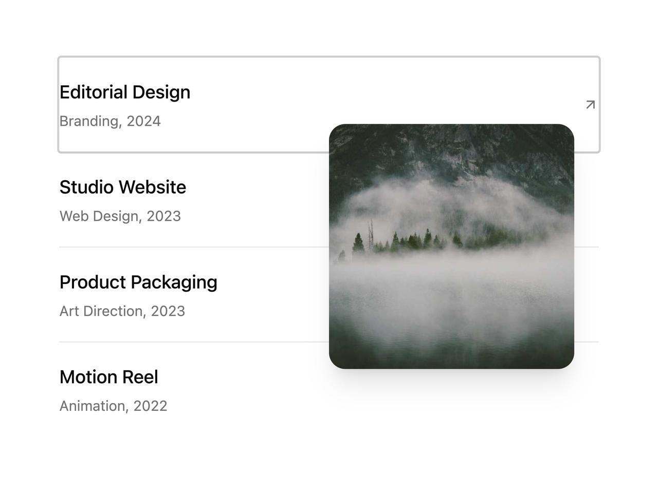 Default preview