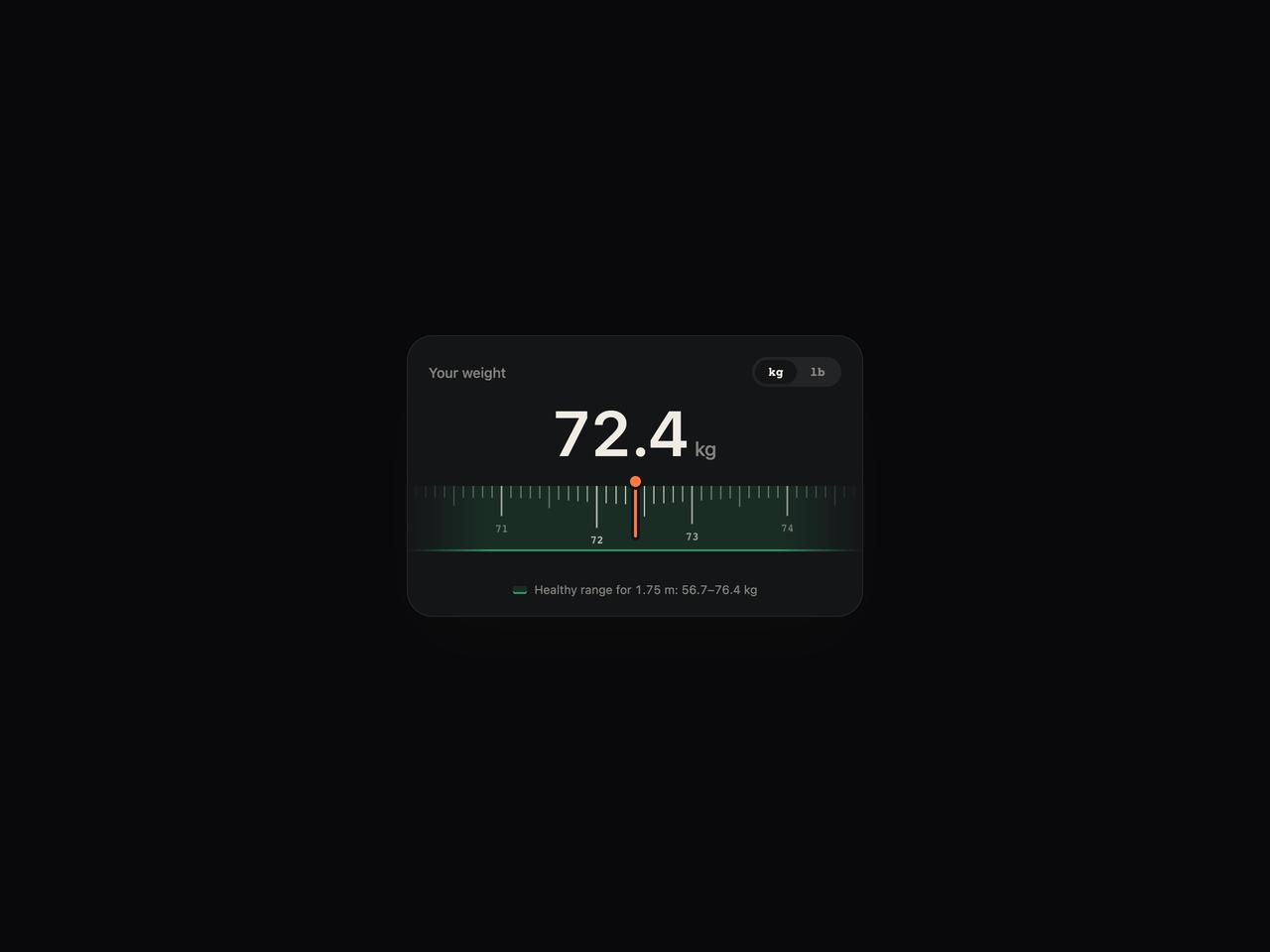 Night theme ruler picker preview