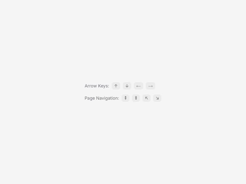 Navigation Keys preview