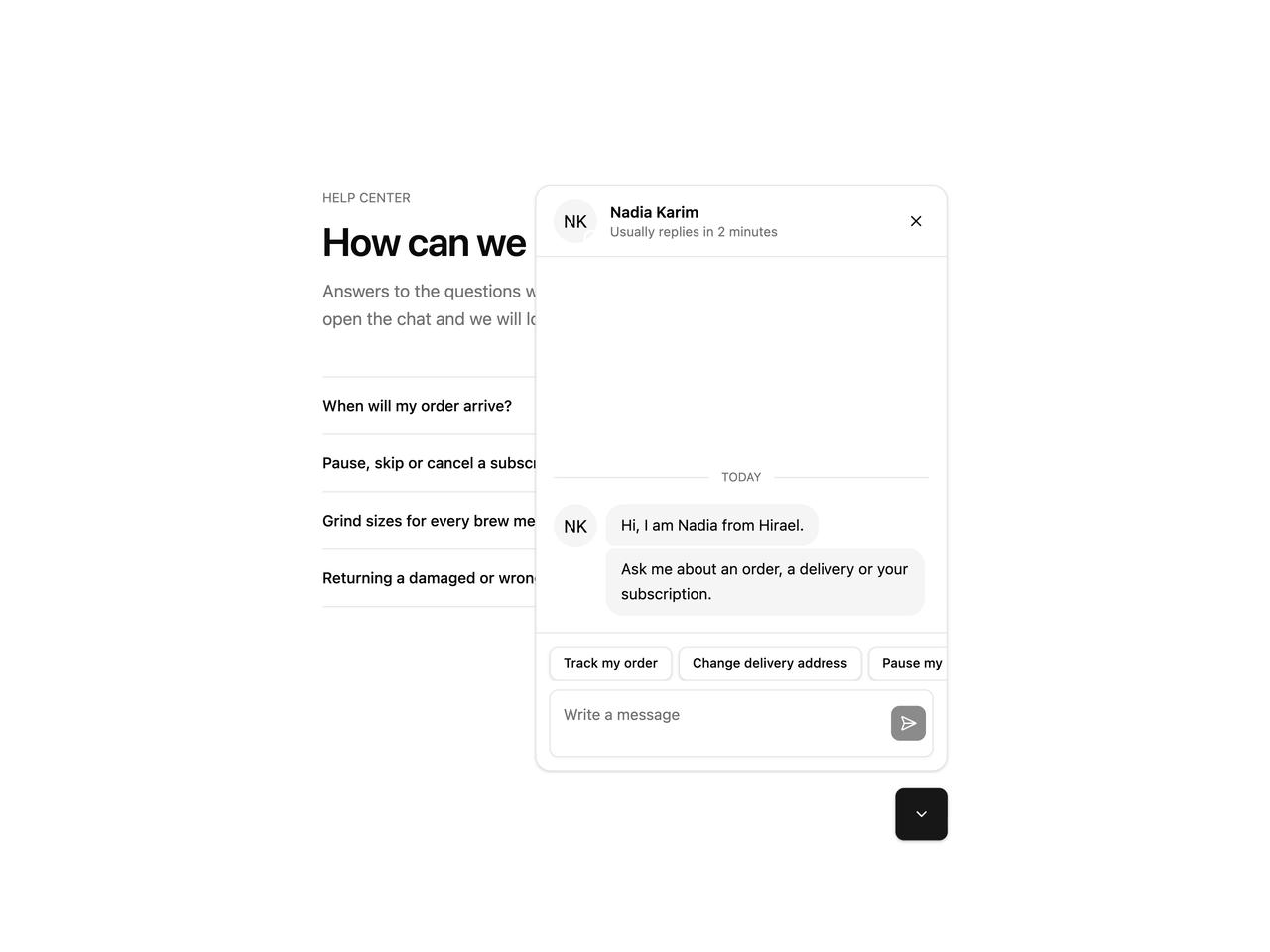 Default preview