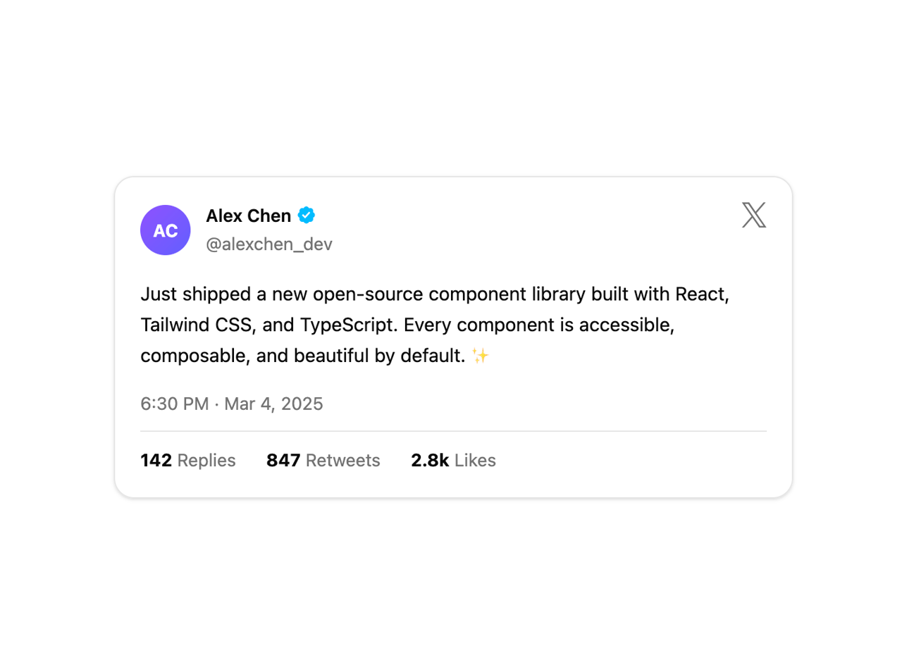 Tweet Demo preview