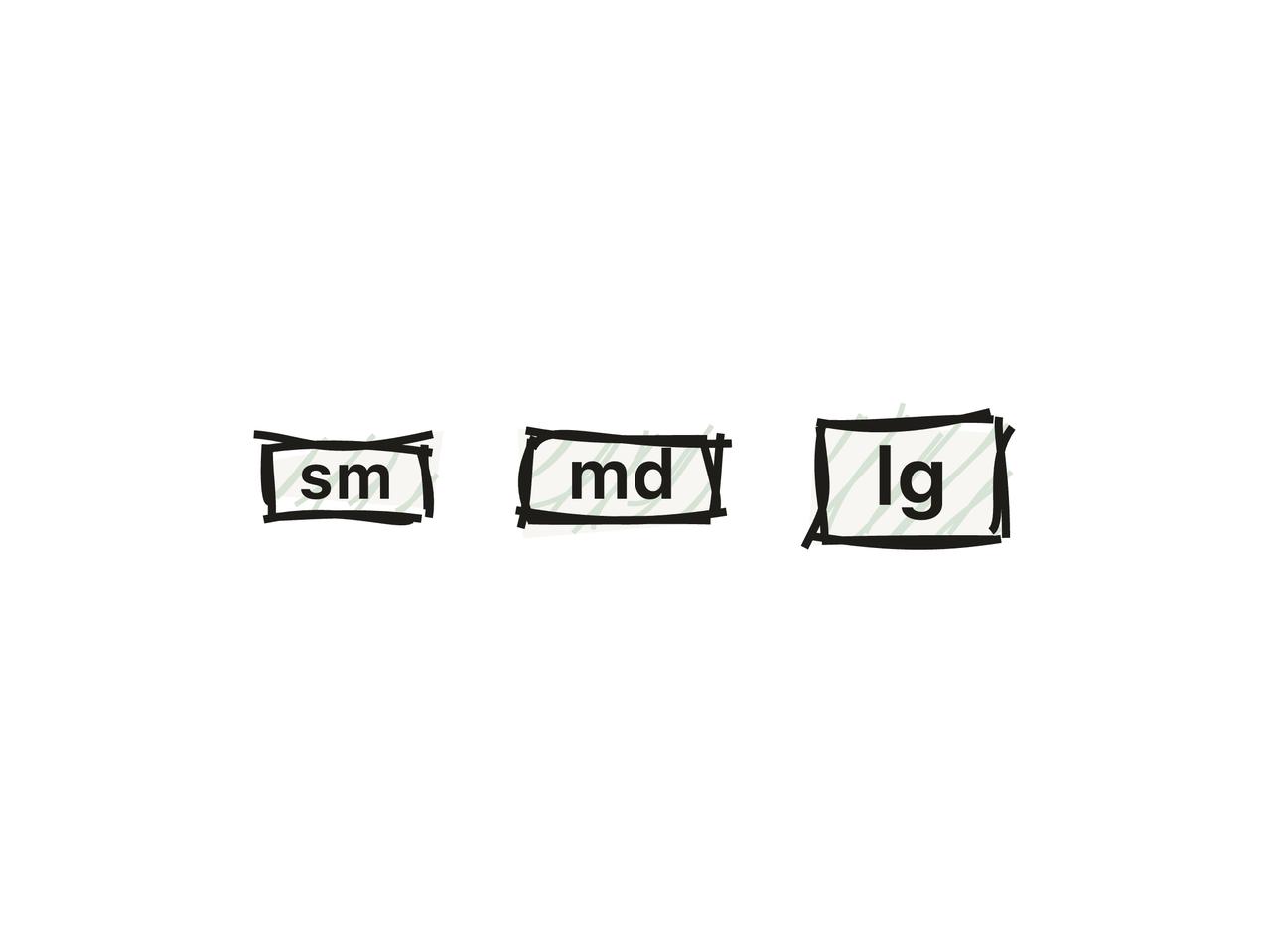 Badge sizes preview
