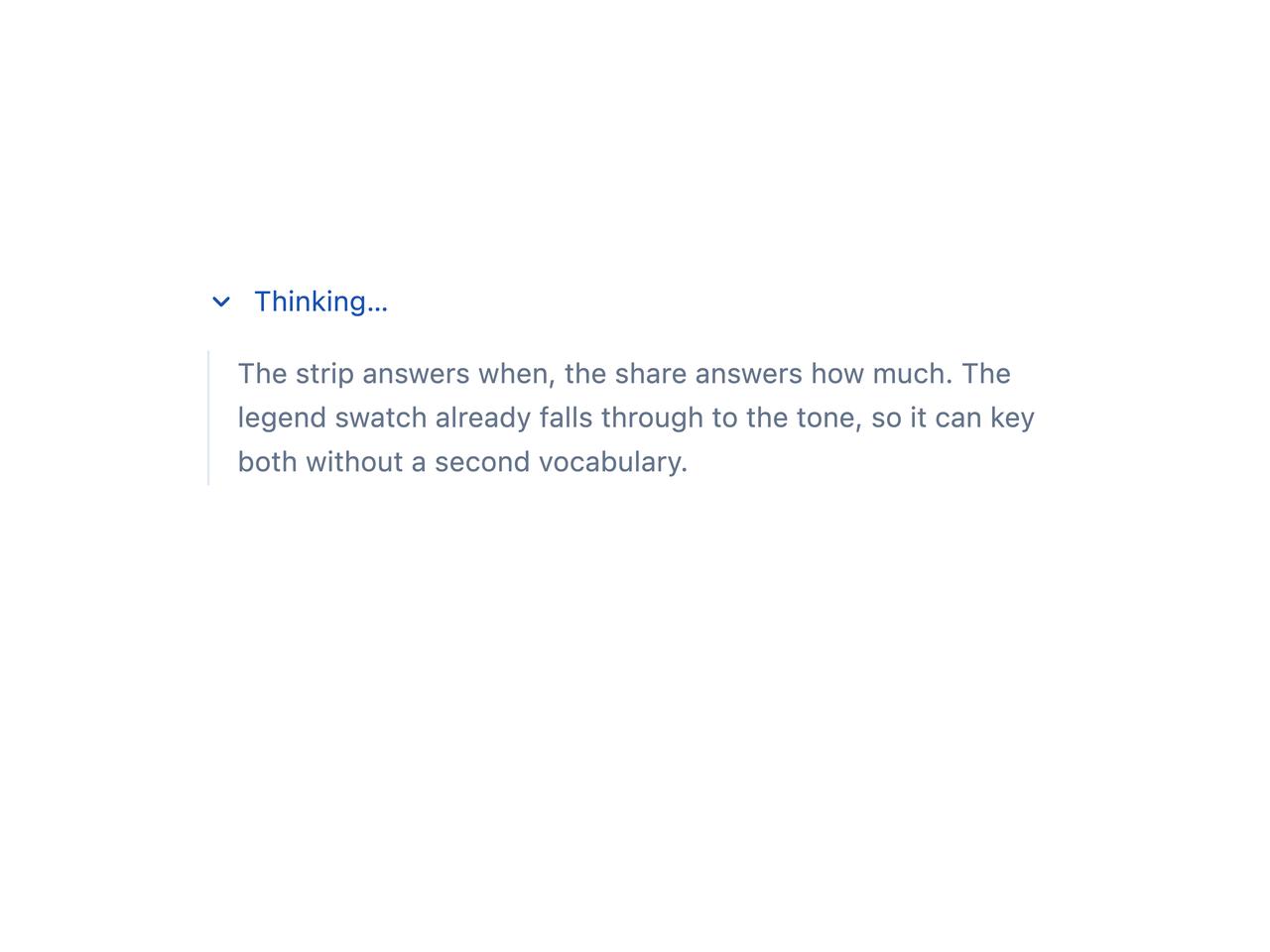 Streaming reasoning preview