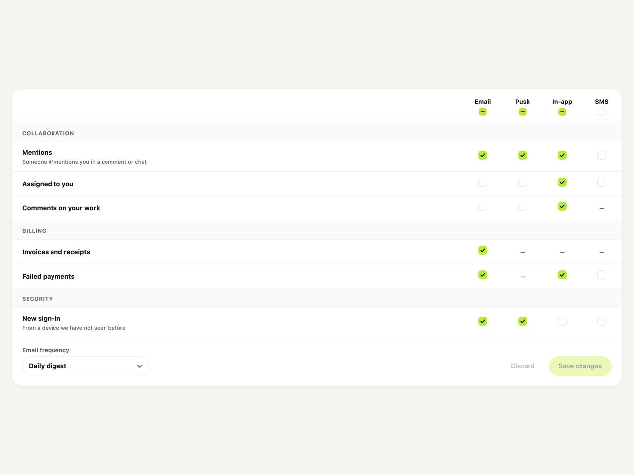 Default preview
