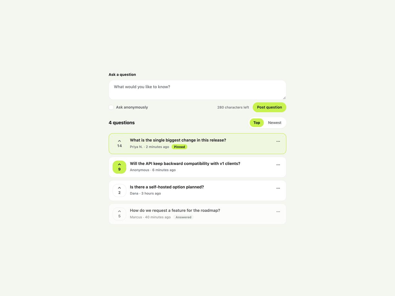 Default preview