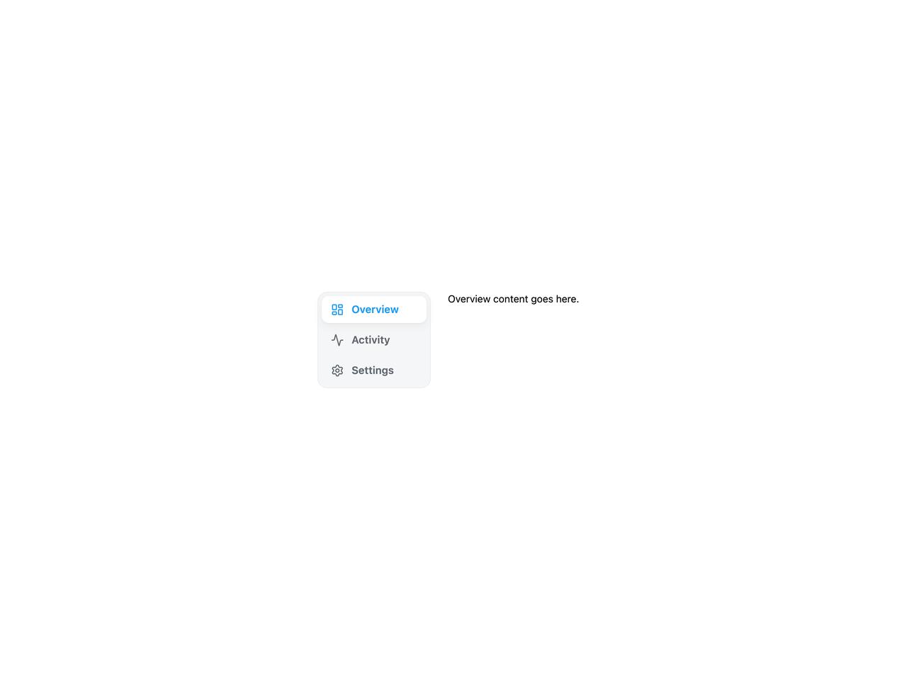 Vertical tabs with icons preview