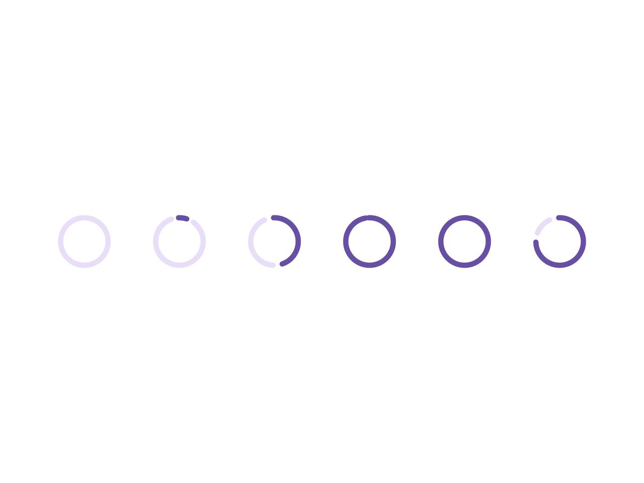 Determinate progress values preview