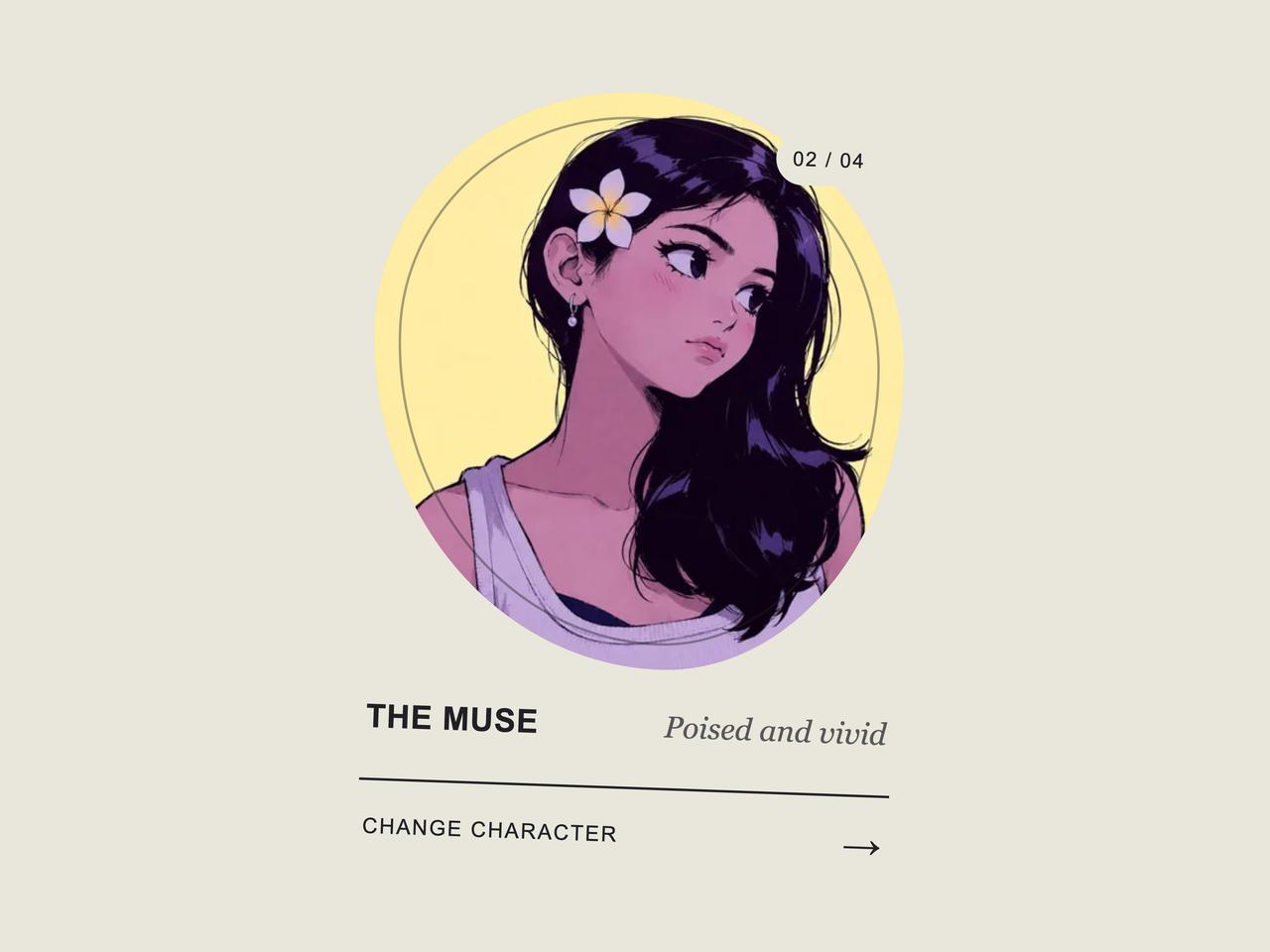 Autoplay character gallery preview