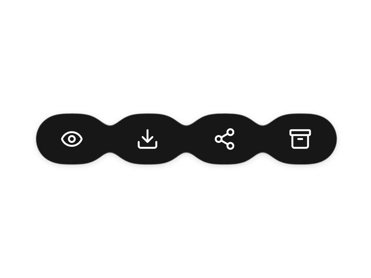 Gooey multi-button preview