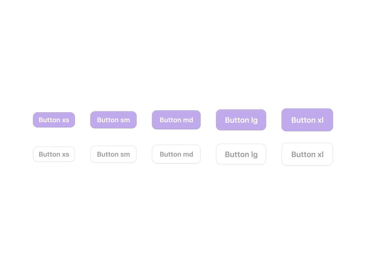 Disabled buttons preview