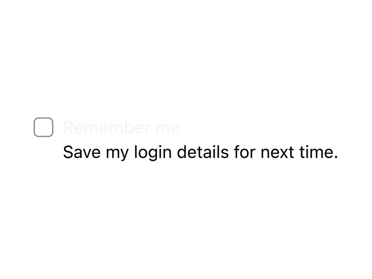 Disabled checkbox preview