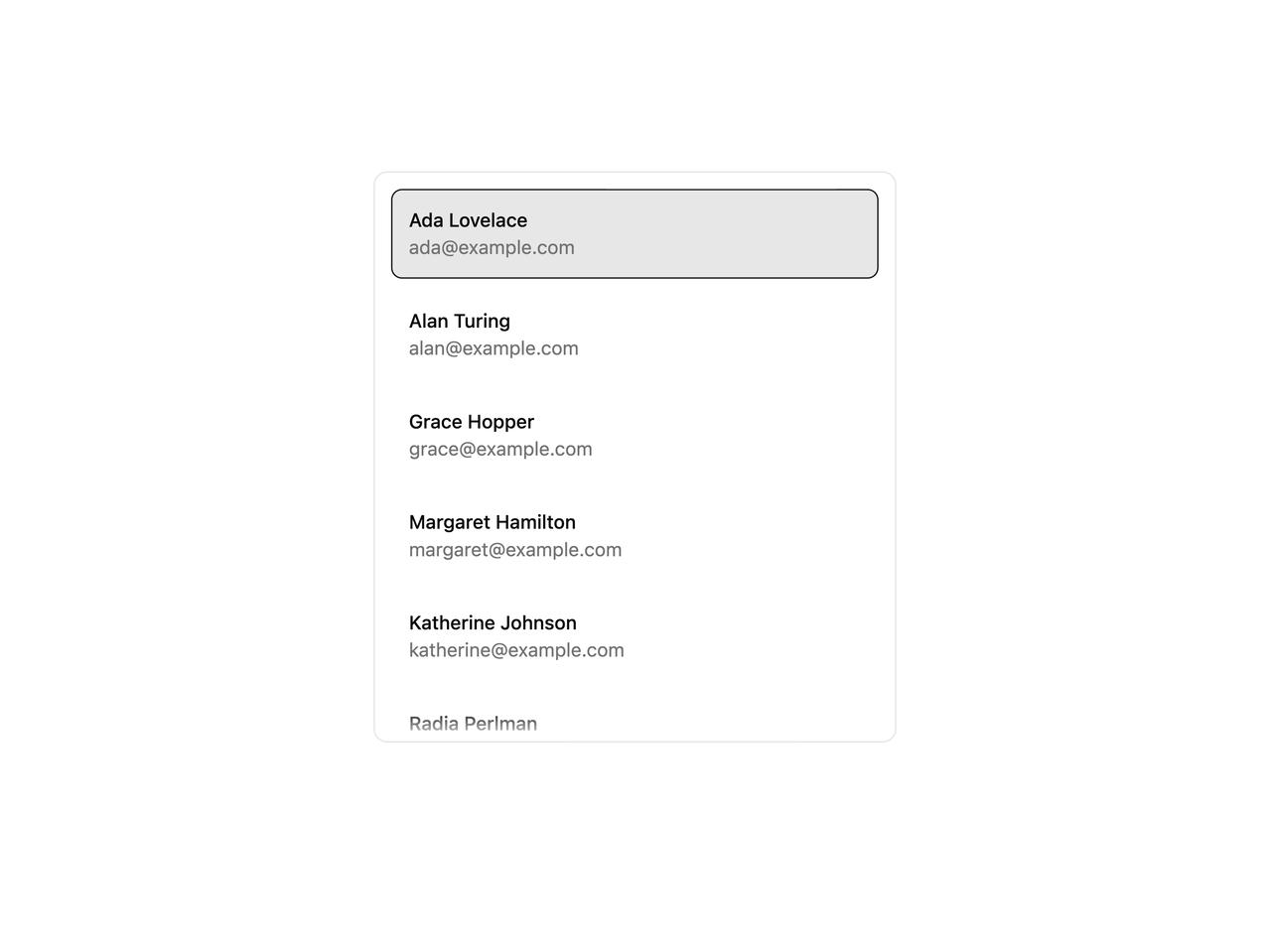 Default preview