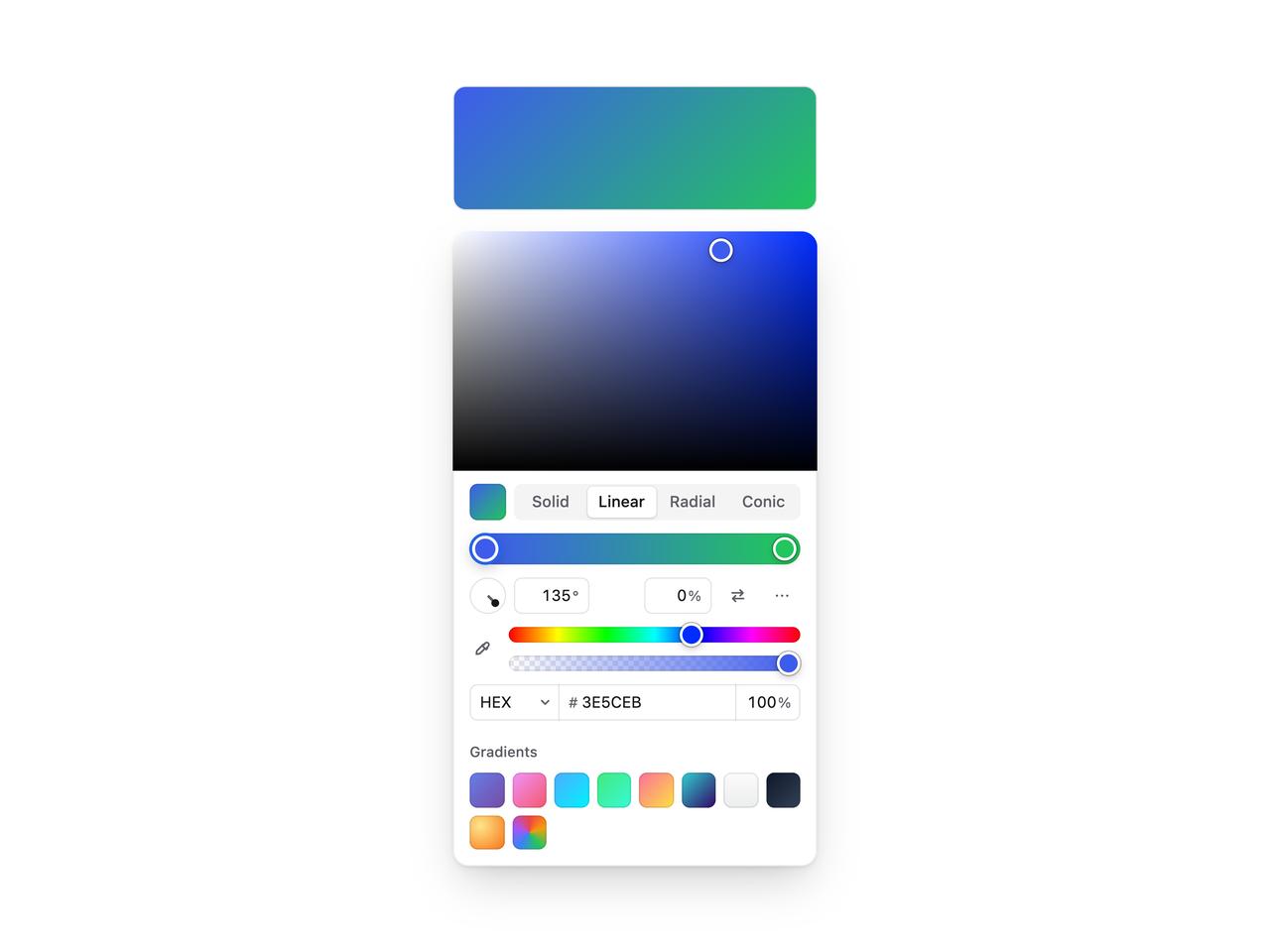 Default preview
