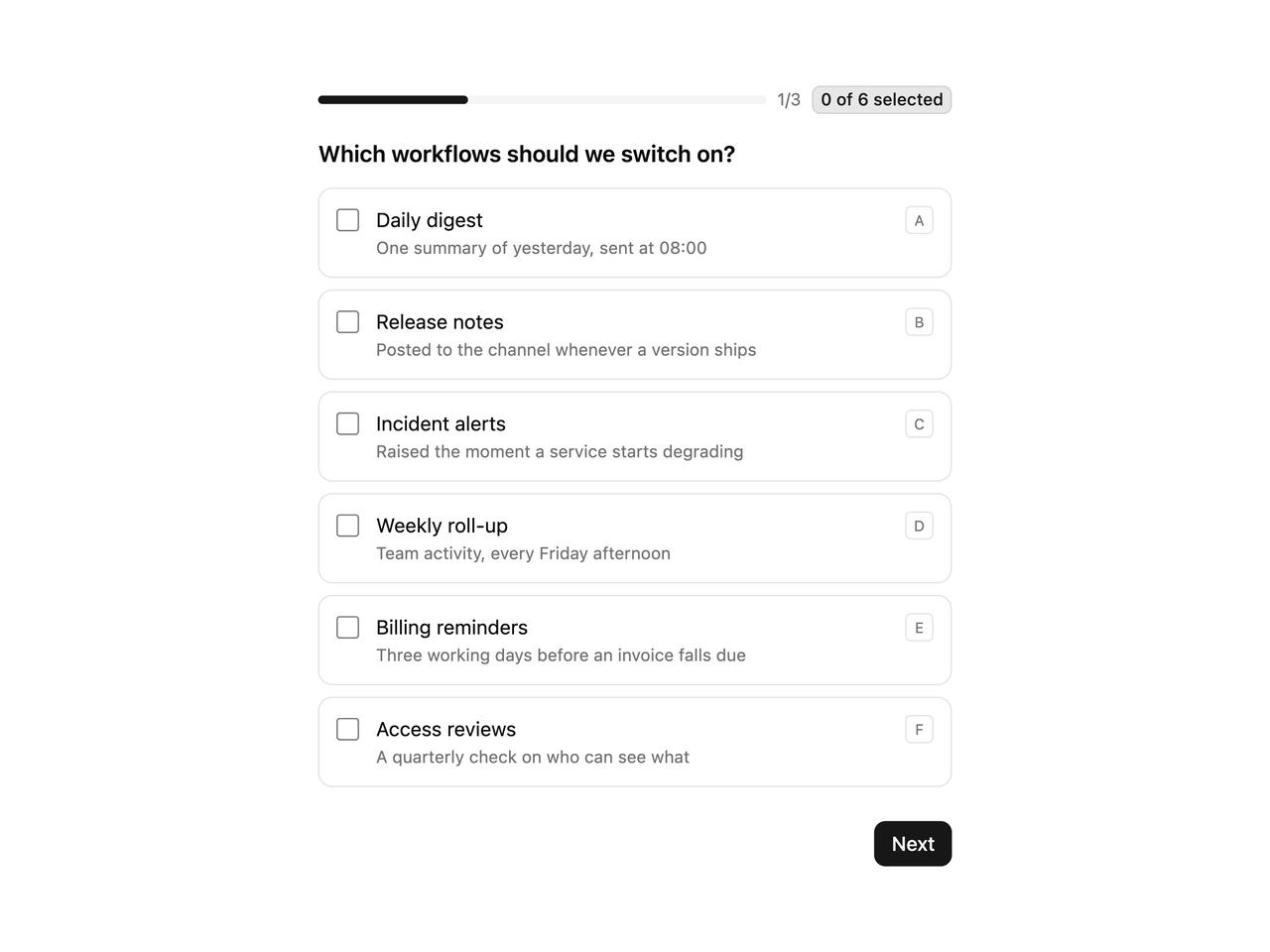 Default preview
