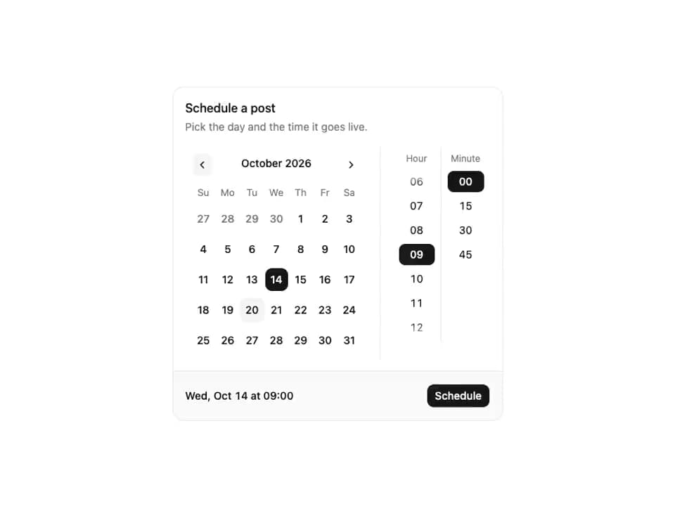 Default preview