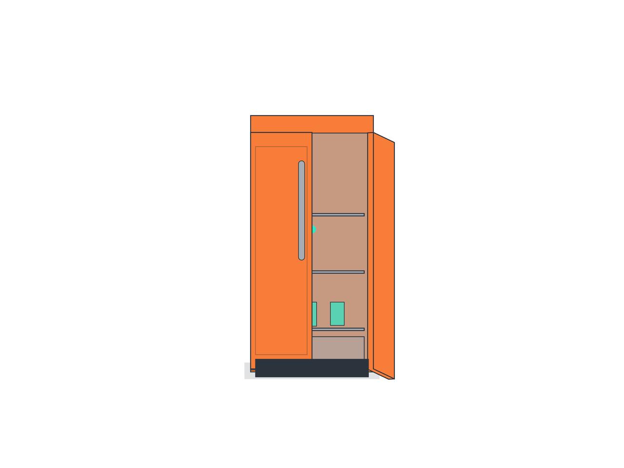Interactive side-by-side refrigerator preview