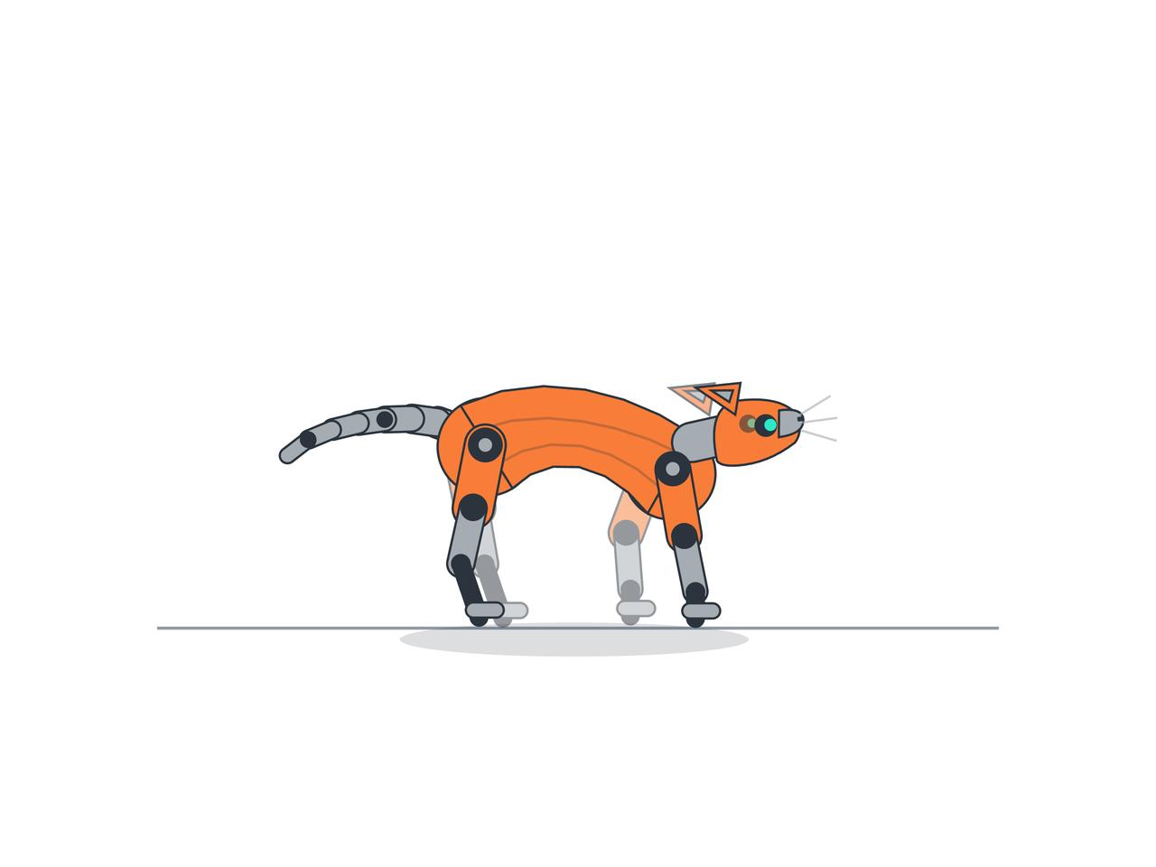 Custom posed cat preview