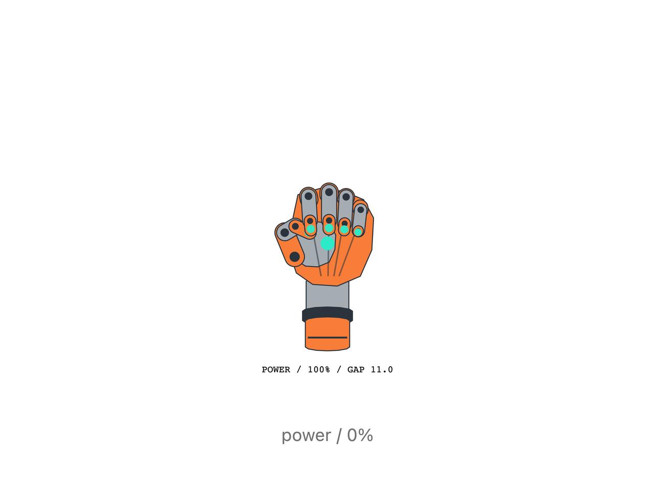 Interactive drag hand preview