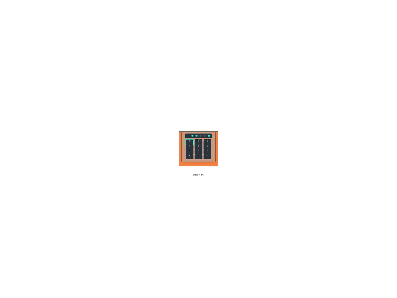 Scanned matrix keypad preview