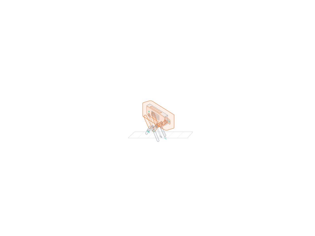 Isometric Blueprint Quadruped preview