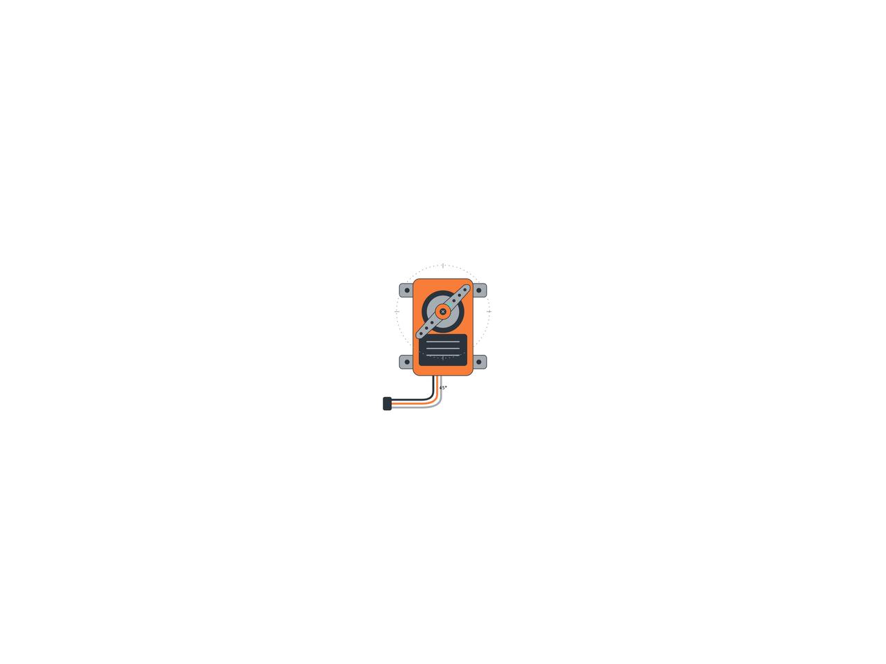 Interactive draggable servo dial preview