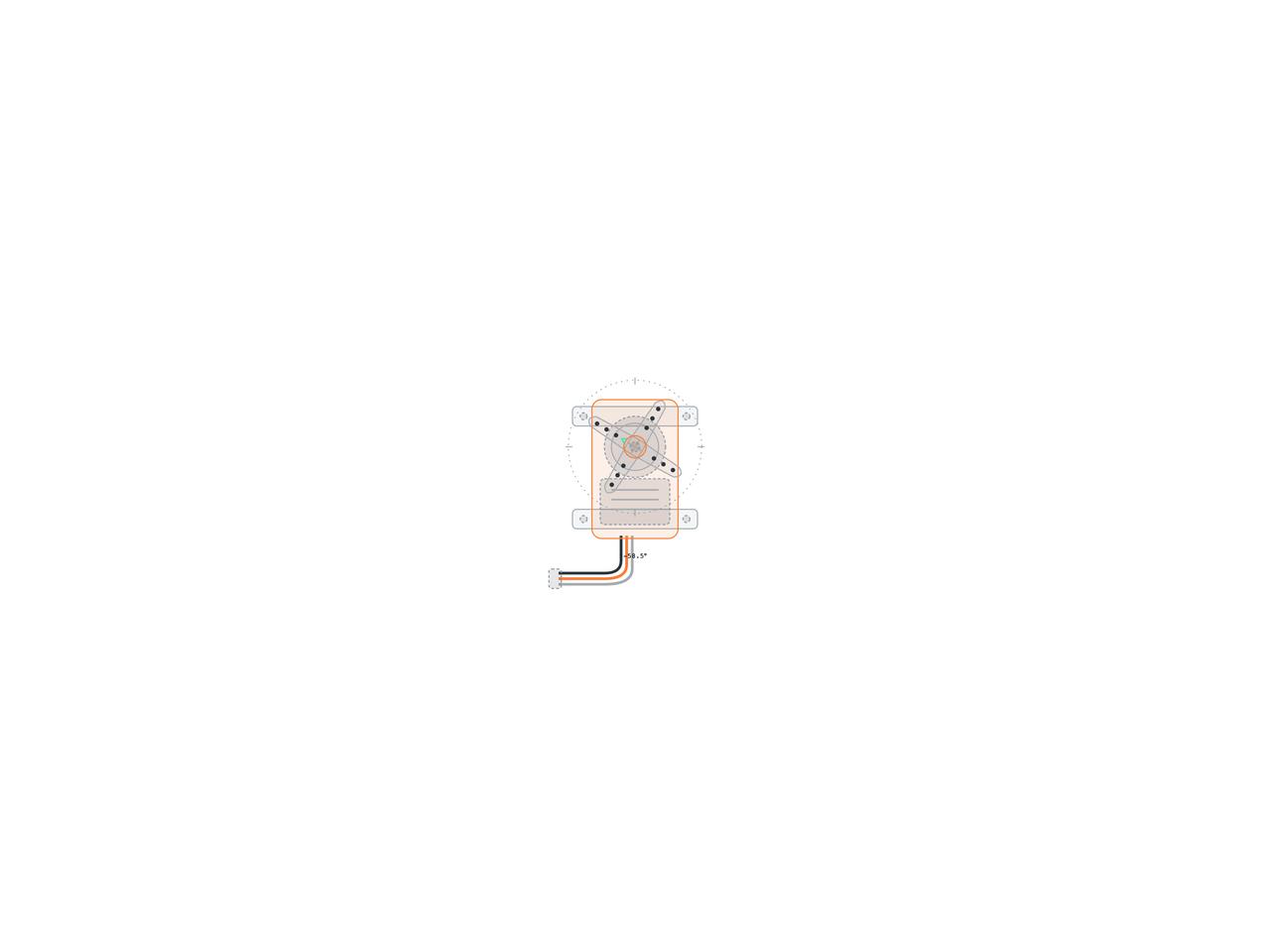 Step behavior servo (blueprint, cross horn) preview