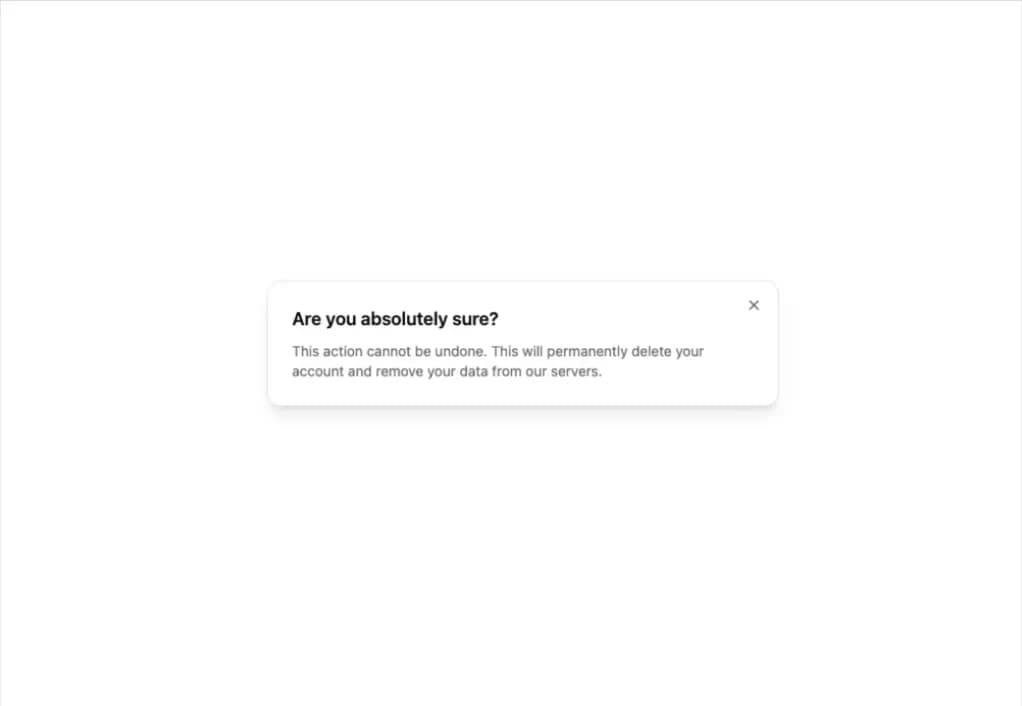 Modal preview