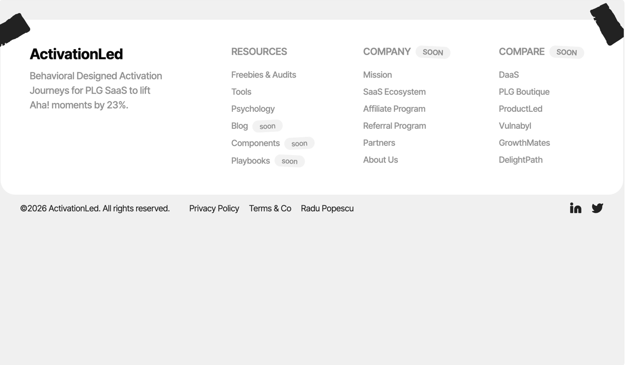Taped Footer preview