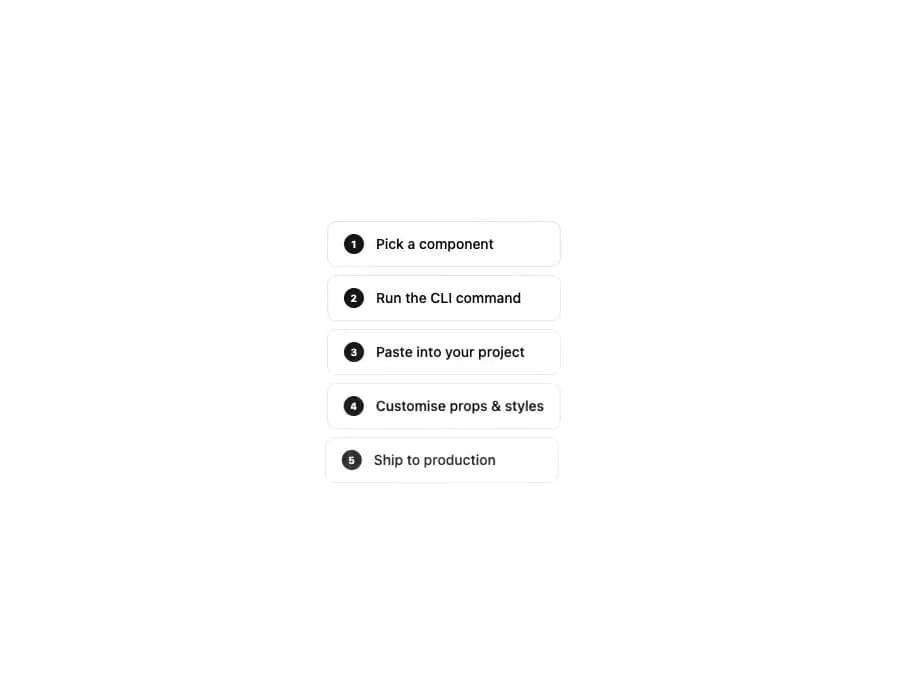 Stepped List preview